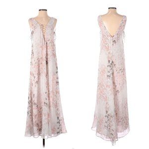 StyleStalker Light Pink Reptilia Subtle Abstract Reptile Print Maxi dress Size 4